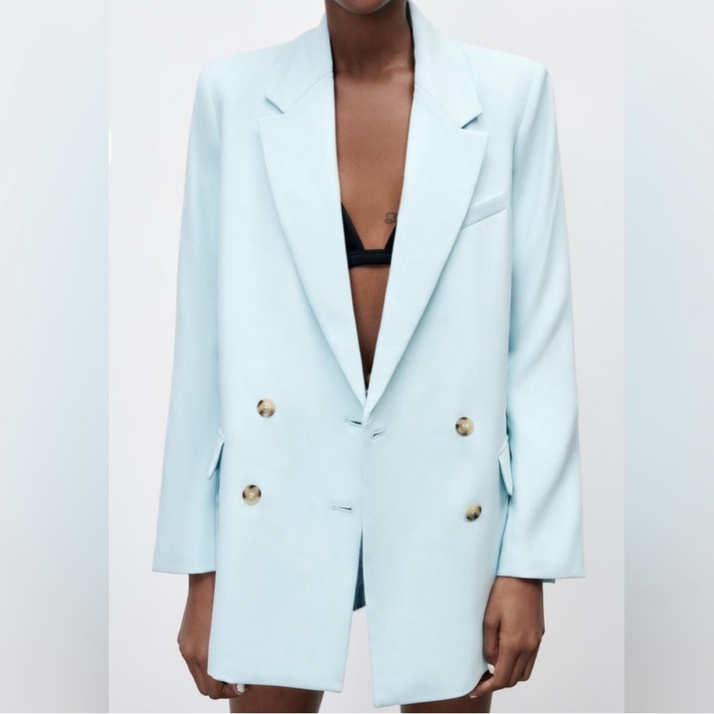 French Connection Sky Blue Blazer